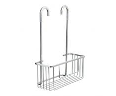 Tatay Cesta organizadora de ducha con colgador para grifo, aluminio, 38.5 x 12.8 x 28 cm