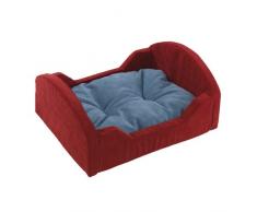 Ferplast Beddy Gato y Perro Cama, 46Â x 35Â x 19Â cm, Color Rojo