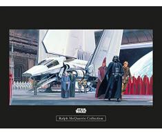 Komar Wandbild Von Wars Classic RMQ Death Star Shuttle Dock | Kinderzimmer, Jugendzimmer, Dekoration, Kunstdruck | ohne Rahmen | WB133-40x30 fotomural, carbÃ³n