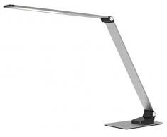 Solight - Lámpara LED de escritorio (intensidad regulable, 11 W, temperatura de color, aluminio pulido, ABS, 11 W, tamaño mediano), color plateado