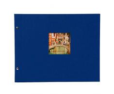 Goldbuch Ãlbum Ventana, páginas Bella Vista con pergamino, Papel, Azul, 39 x 31 cm