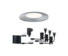 Paulmann Leuchten Paulmann 93698Â Outdoor Plug & Shine Floor Mini 3Â de base Set IP65Â 4000Â K 3Â x 2,5Â W 24Â V 55Â mm 936.98Â AV-BD02Â lÃ¡mpara LED Foco exterior de suelo iluminaciÃ³n de suelo