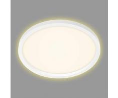 Briloner Leuchten â Lámpara de techo LED, luz de techo con efecto Blacklight incluido, 22 vatios, 3.000 lúmenes, 3.000 Kelvin, blanco, à 42,5 cm