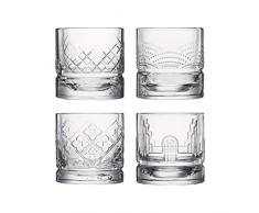 Vasos de whisky X4 Dandy surtidos