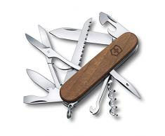 Victorinox Huntsman Wood - Navaja Suiza (91 mm, Madera de Nogal, en blÃ­ster, 91 mm)