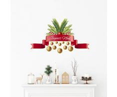 Ambiance Sticker Stickers Adhesivos Navidad | Adhesivo Pegatina Cinta NavidadÂ âÂ decoraciÃ³n Pared Fiestas de Navidad | 30Â x 50Â cm
