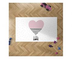Oedim - Alfombra Infantil CorazÃ³n para Habitaciones PVC | 95 x 133 cm | Moqueta PVC | Suelo vinÃ­lico | DecoraciÃ³n del Hogar | Suelo Sintasol | Suelo de ProtecciÃ³n Infantil |