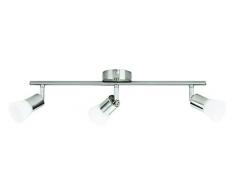Philips Lighting myLiving Barra de 3 focos, iluminación interior, gris, 3 bombillas