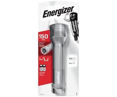 Energizer - Linterna LED de Metal, 135 lÃºmenes, Funciona con 2 Pilas D, Linterna metÃ¡lica para Camping o Uso de hogar