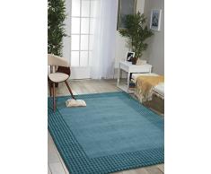 NOURISON Ki07 Cottage Grove (KI700) tapete Rectangular con Niebla, Lana, Ocean, 2 ft 3-Inch x 7 ft 6-Inch