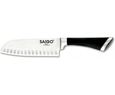 Saigo Combo SC-003B - Cuchillo de cocina SANTOKU 18cm