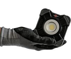 Brennenstuhl Foco LED de trabajo a baterÃa recargable y portátil SH 1000 MA (1000lm, IP54, lámpara LED con imán y anilla, carcasa robusta), Black, grigio