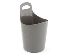 Gelco Design Cooper Cesta de almacenaje a Colgar, plÃ¡stico, Carbono, 12Â x 12Â x 20Â cm