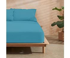 BELUM | Sabana Bajera MicrosatÃ©n PetrÃ³leo para Cama de 180, Sabana Bajera Medidas: 180x200cm + 30 cm Fuelle, Bajera extrasuave. Bajeras Resistente al Encogimiento, decoloraciÃ³n y Rotura.