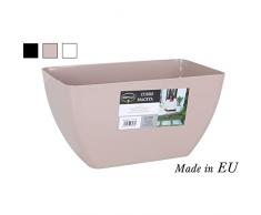 ESPASO 8541730 Cue Maceta Jardinera Rectangular, 30 X 17 X 16 Cm, Plastico, Multicolor, 16 x 17 x 30