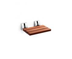 Lineabeta - Asiento de Ducha, Serie Scagni, Modelo 54720, Acero Inoxidable y Madera, Acero, Cromado, único