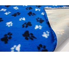 CRS Fur Fabrics Profesional Antideslizante Veterinaria Perro Cachorro Mascota Cama LG Paws - Royal Azul