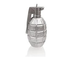 Candellana Hecho a Mano Grenade Vela de Regalo - Divertida - Vela Decorativa - Decoración del Hogar - Regalos para Amigos - Mecha de Algodón - Tiempo de Quemado 25h - Vela Silver