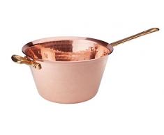 Ollas Agnelli Leaky Cobre con latón manejan, 20 cm