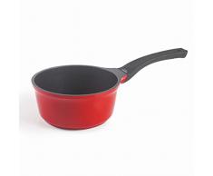LACOR - 25950 - Cazo Cocotte, Cazo Antiadherente, Utensilios Cocina, Compatible con Todo Tipo de Cocinas Incluida Inducción, Aluminio Fundido, Diámetro 20 cm, Capacidad 2,4 L