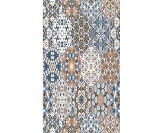 Homemania - Alfombra Impresa, 25% poliÃ©ster, 75% algodÃ³n, Multicolor