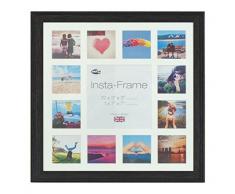 Inov8 16 x 40,64 cm Insta-Frame Austen Marco para Instagram 13/DE Estampado a Cuadros de Fotos con paspartú Blanco y Blanco con Borde, 2 Unidades, Gris