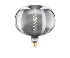 EGLO LED E27 regulable en forma de manzana, LED en espiral tamaño grande, bombilla vintage extragrande vaporizada en diseño retro, 4 vatios, 50 lúmenes, blanco cálido, 2200k, à 22 cm