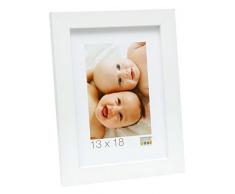 Deknudt Frames Marco de Fotos, Madera, Blanco, 16,9Â x 13.1Â x 1,4Â cm