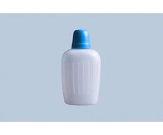 HÃ¼nersdorff - Botella para camping (polietileno de alta densidad, 1000 ml, con vaso azul) Botella agua con taza