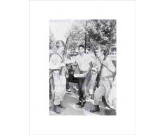 Wee Blue Coo B12X3456 - Cuadro con Marco Negro y Texto Vintage Civil Right Student Soldier