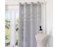 Lovely Casa R61427002VL Antic - Cortina de Visillo (135 x 260 cm, poliéster), Color Gris