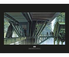 Komar Wandbild Von Star Wars Classic RMQ Endor Dock | Kinderzimmer, Jugendzimmer, Dekoration, Kunstdruck | ohne Rahmen | WB136-70x50 fotomural, carbÃ³n