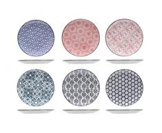 Cosy & Trendy Plato de postre Delirio-GÃ¨s-D 19Cm-Lote de 6