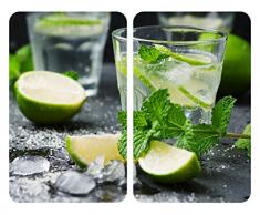 Wenko 2521482100 - tabla protectora de placas de cocina Universal, diseño de Mojito, multicolor