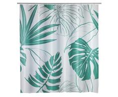 Wenko 23820100 - Cortina de Ducha (PEVA, 180 x 200 cm), Color Verde