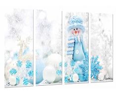 Poster FotogrÃ¡fico Peluche Navidad MuÃ±eco Nieve, Adornos NavidadeÃ±os TamaÃ±o total: 131 x 62 cm XXL