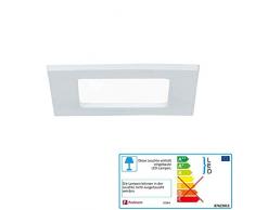 Paulmann Leuchten Paulmann 92064 Einbaupanel eckig Deckenleuchte 6W Licht 4000K Neutralweià LED Panel Weià IP44 spritzwassergeschützt inklusive Leuchtmittel Luz empotrable, 6 W, Blanco