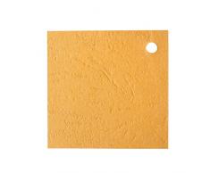 Mopec Tarjeta 4x4cm de Color Mostaza de Tacto a Piel, Pack de 100 Unidades, Cartulina, 0.02x4.00x4.00 cm