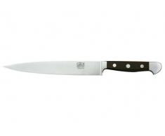 GÃDE Solingen - Cuchillo jamonero de acero al carbono forjado, 21 cm, Ã©bano Makassar, ALPHA-CAST - Cuchillo de Trinchar, doble virola, Hecho a mano en Alemania