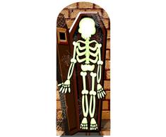 Star Cut Outs Esqueleto Soporte en Halloween, Multicolor