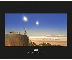 Komar Wandbild Von Star Wars Classic RMQ Mos Eisley Edge | Kinderzimmer, Jugendzimmer, Dekoration, Kunstdruck | ohne Rahmen | WB152-50x40 fotomural, carbÃ³n