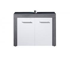 trendteam smart living Muebles Gabinete de la vanidad, Madera, Gris, 72 x 56 x 34 cm