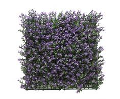BONERVA | JardÃn Vertical BUXUS Lavanda | Planta Artificial para decoración de Pared en Interior y terrazas | Pack 4 Piezas 50 x 50 cm | Diseño estético para Decorar Cualquier Zona hogar o jardÃn