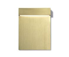 Aplique con cuerpo de acero inoxidable, colección Real Matter, 3W, 3000K, cepillado, 1,5 x 11,5 x 15 centÃmetros, color oro (referencia: F5961044)