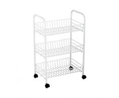 CONFORTIME Carrito Verdulero Blanco, Multicolor, Talla Ãºnica