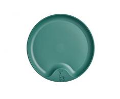Mepal Mio â Plato para niÃ±os â Deep Turquoise â Plato de plÃ¡stico resistente â Apto para microondas â PrÃ¡ctico borde â Apto para lavavajillas