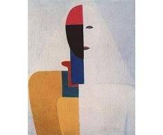 Legendarte Kazimir Malevich Busto de Mujer Impresión Digital sobre Lienzo, cm. 50x60