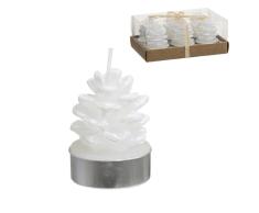 DCASA, pack 6 velas tealights piña, colección navidad