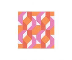 Caspari Pack de 20 servilletas de Papel de cóctel con teorÃa de Color, Color Fucsia, 12,7 x 12,7 x 3 cm