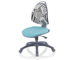 Kettler Berri Colored, Turquise Stripes Silla giratoria, Metal, Estampado, 60 x 84 x 70 cm